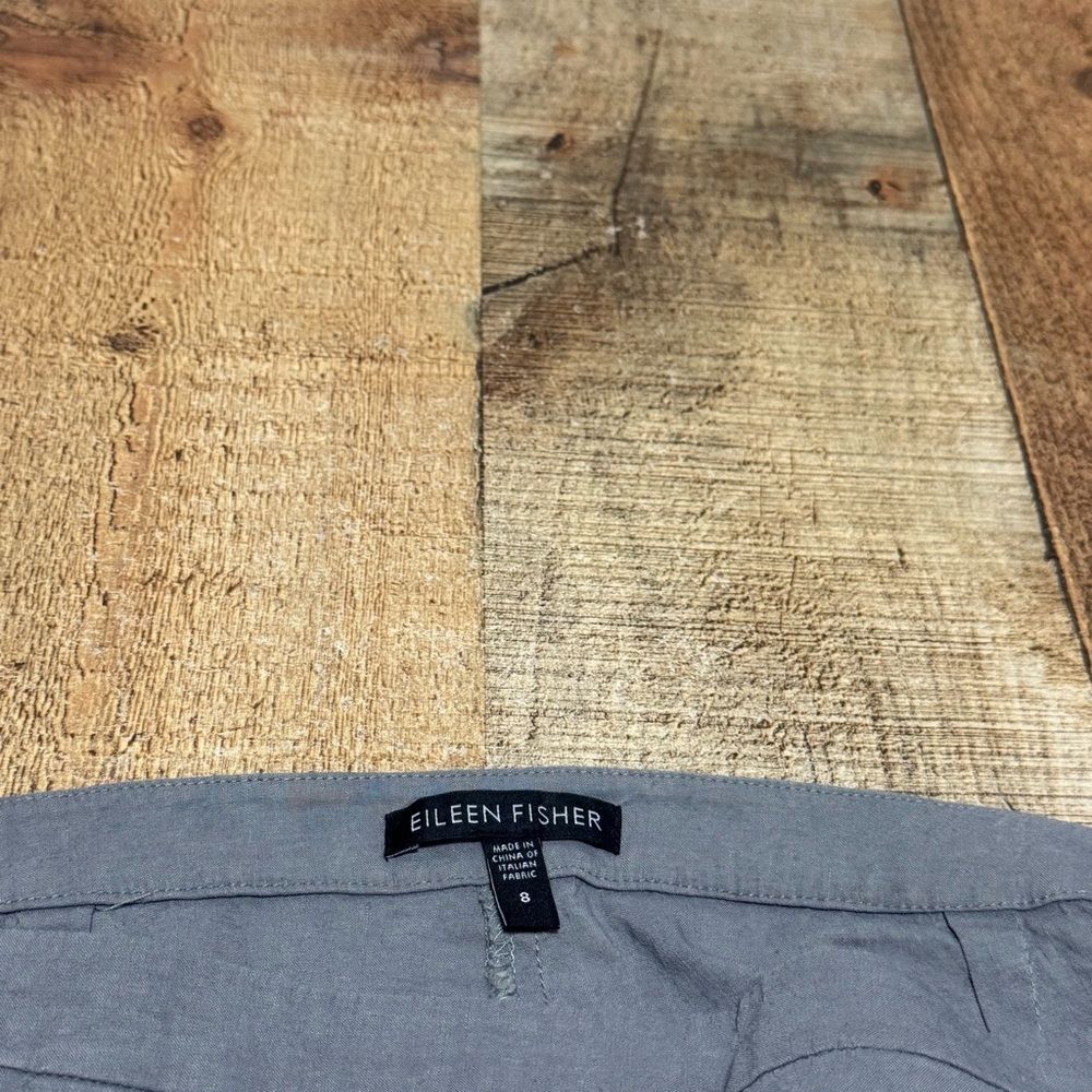 Eileen fisher gray pants linen blend - Picture 9 of 13
